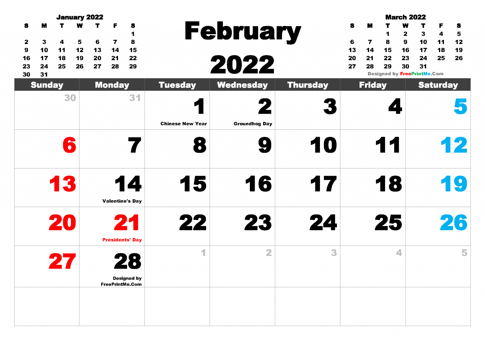 Pick February 1 2022 Calendar