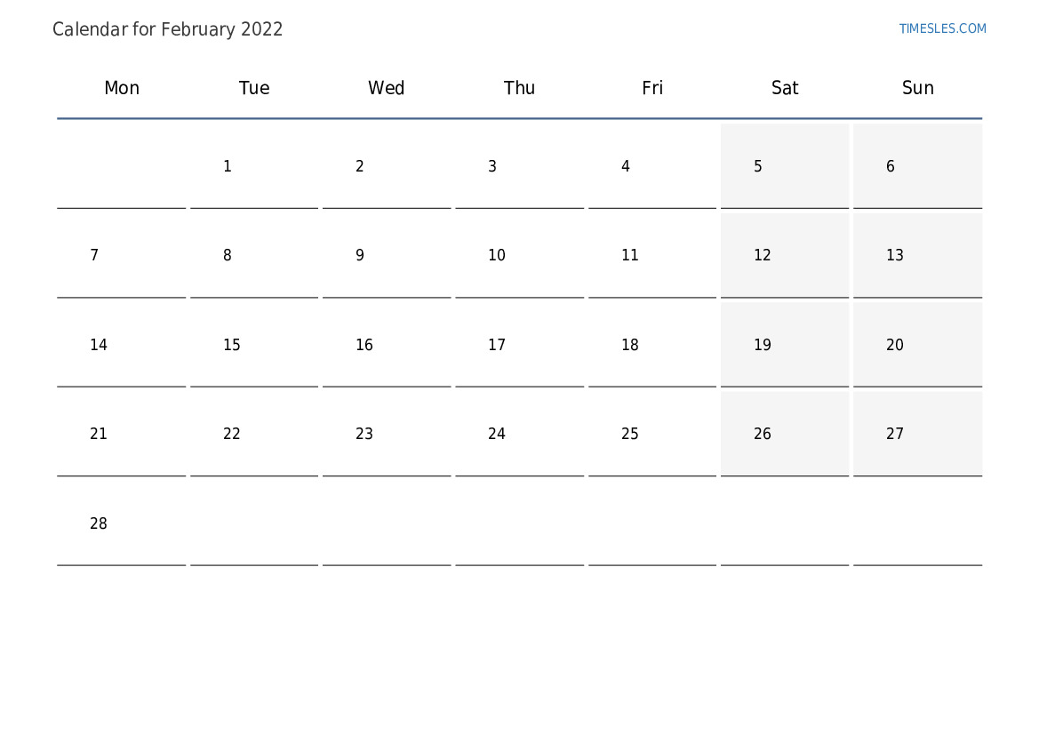 Pick February 18 2022 Calendar