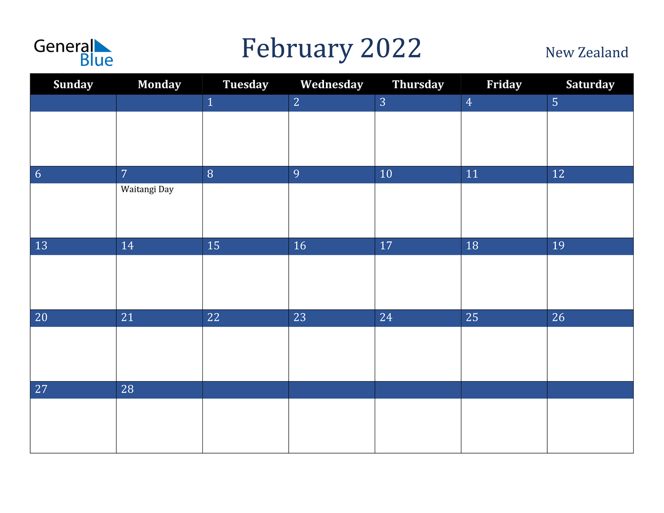 Pick February 2022 Calendar Word
