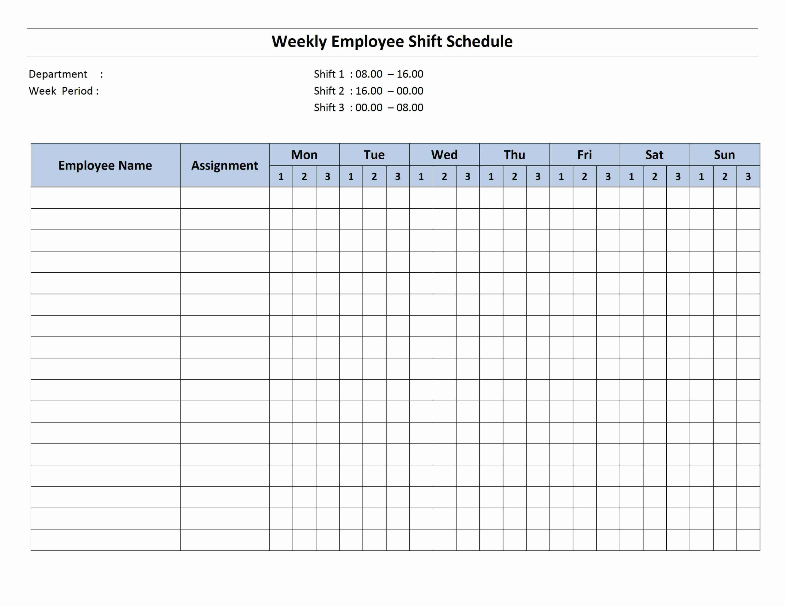 Pick Free Blank 12 Hour Work Schedule