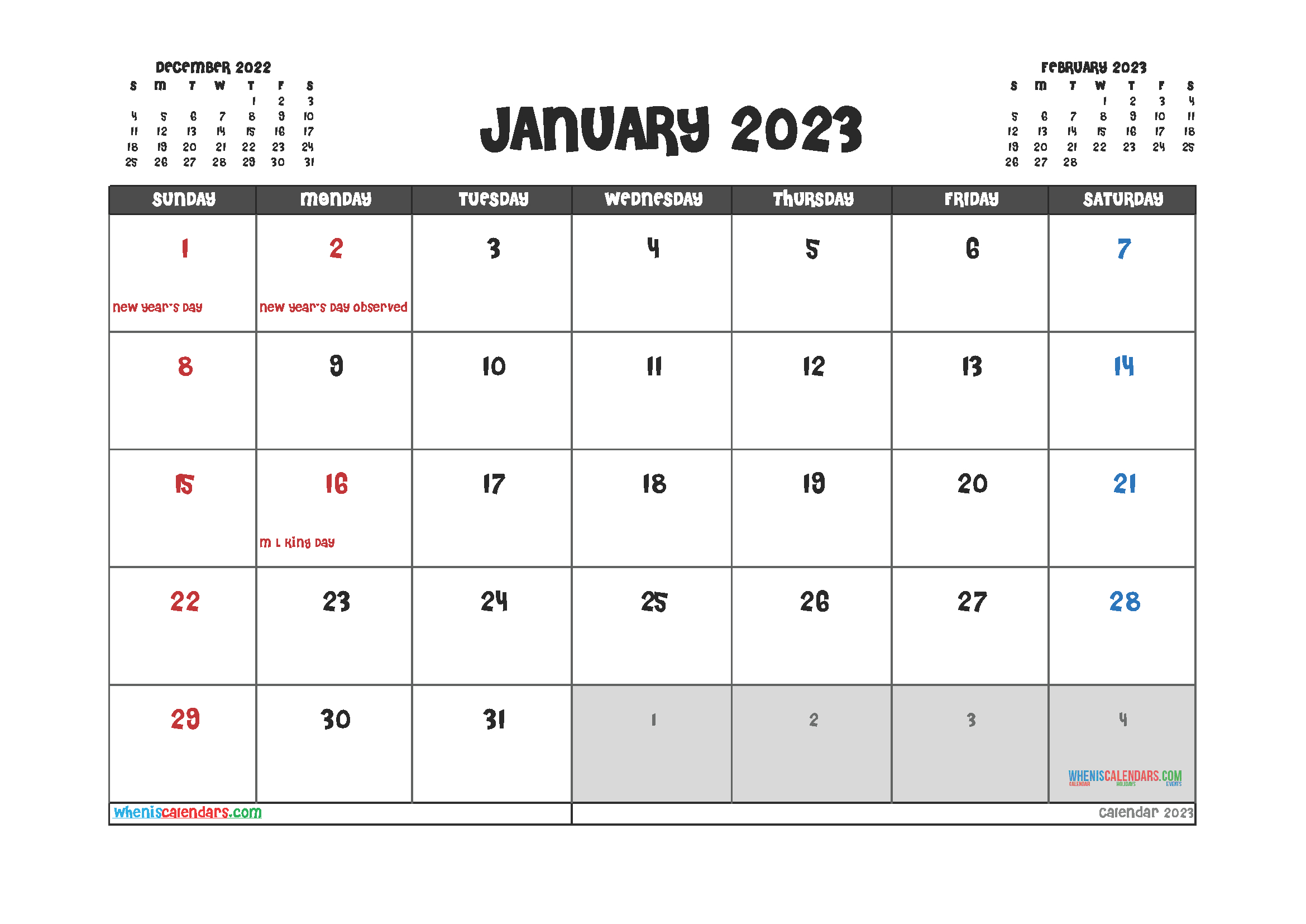 Pick How Many Months To January 2023
