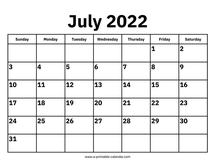 Pick Islamic Calendar 2022 July