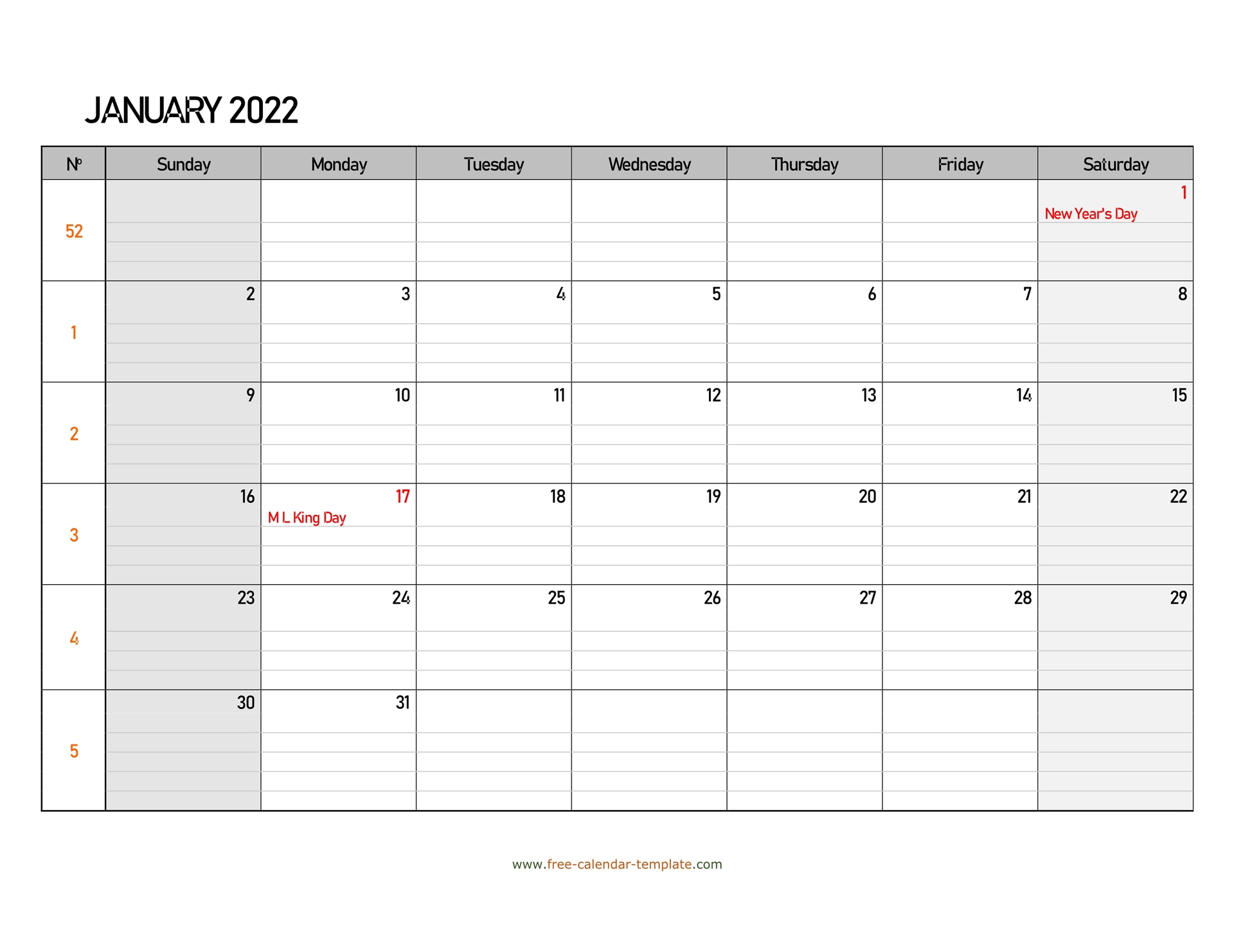 Pick January 18 2022 Calendar