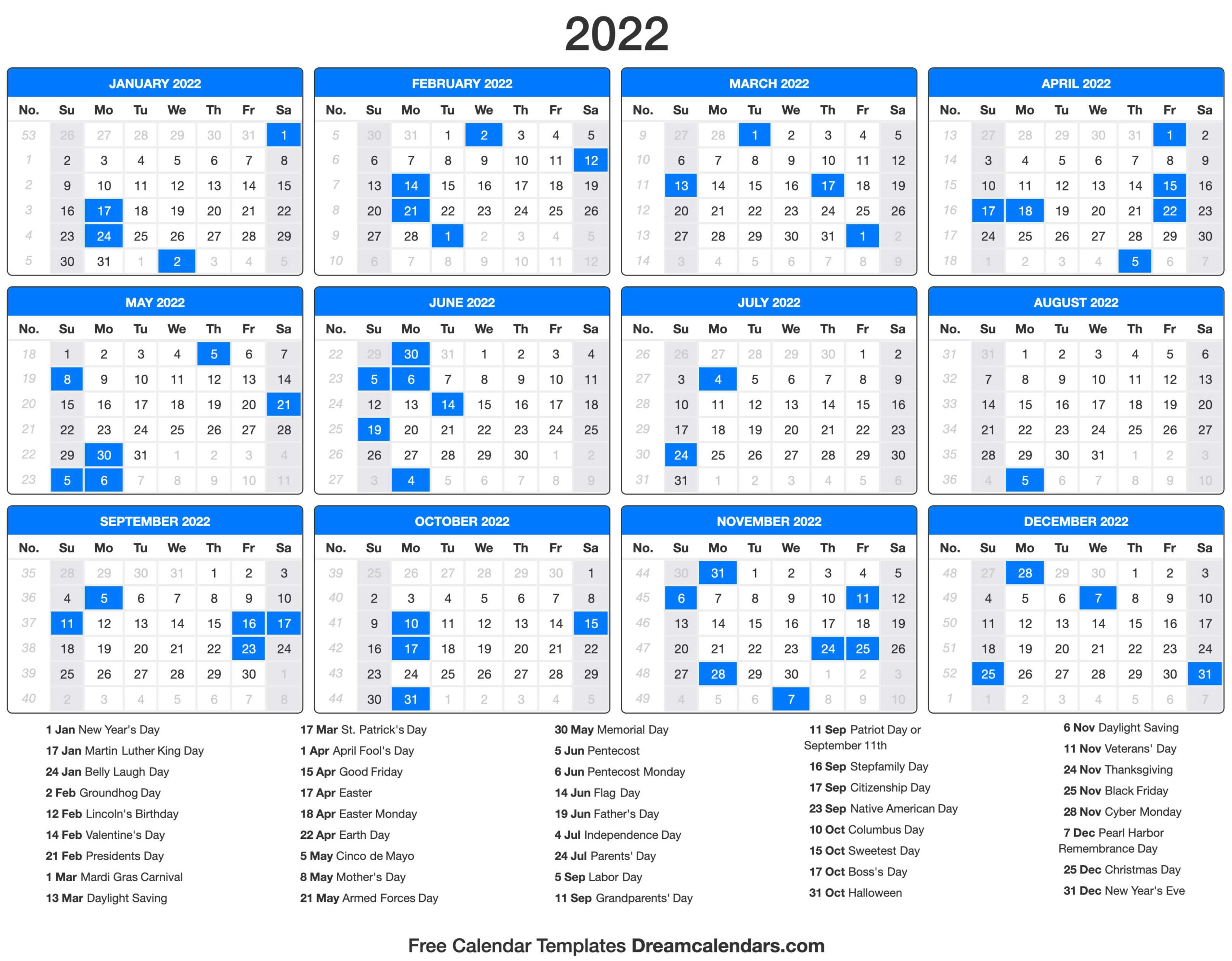Pick January 2022 Calendar Qld