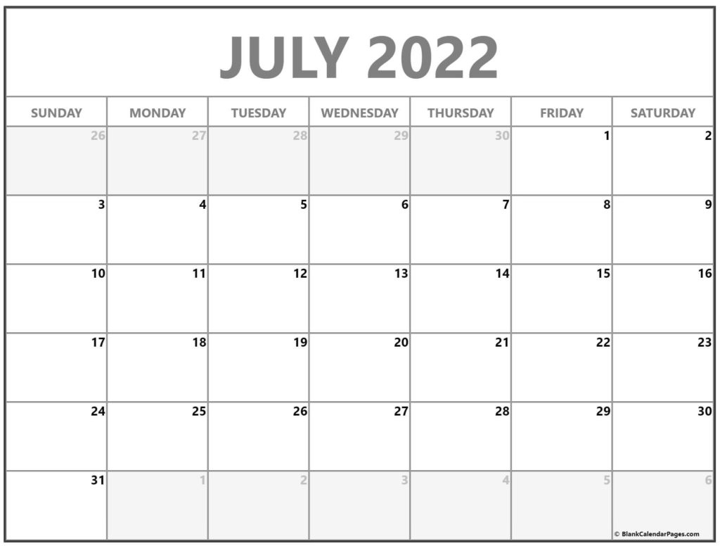 Pick July 10 2022 Calendar