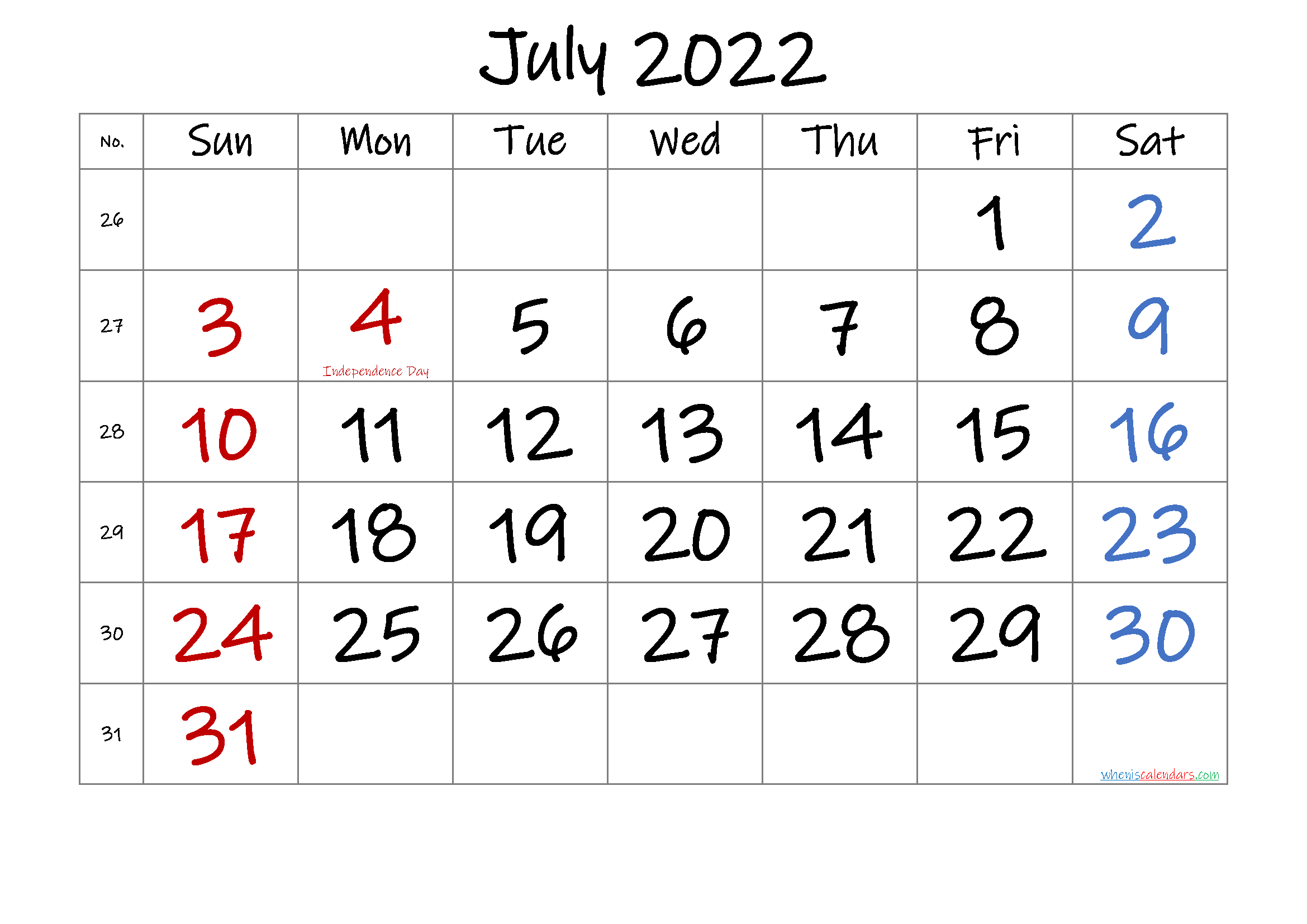 Pick July 12 2022 Calendar