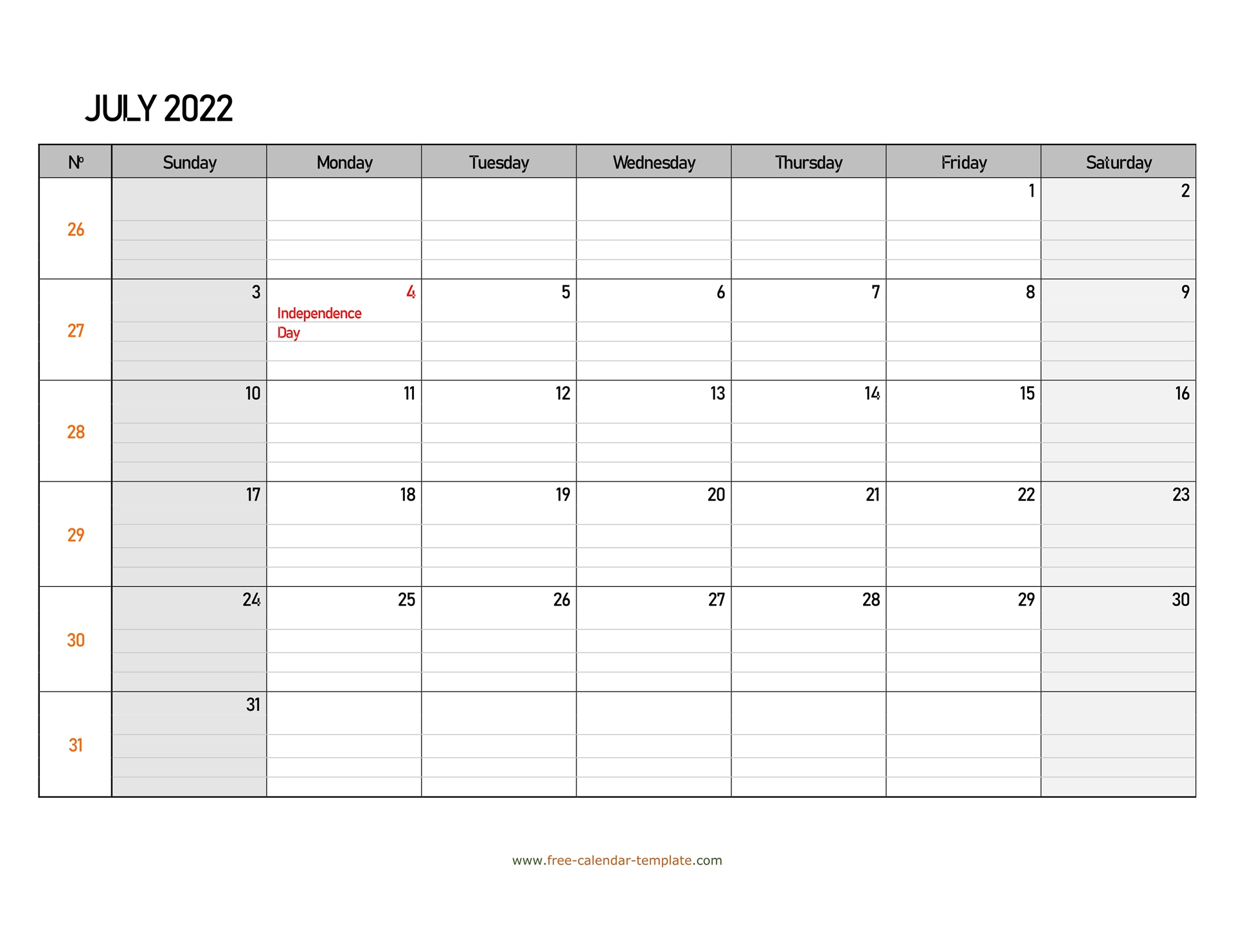 Pick July 2022 Calendar Pdf