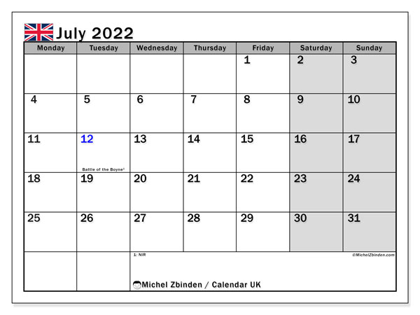 Pick July 5 2022 Calendar