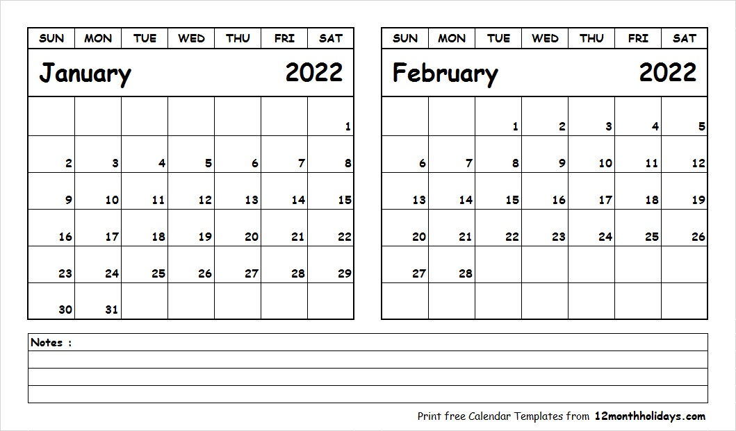 Pick Kohinoor Calendar 2022 February