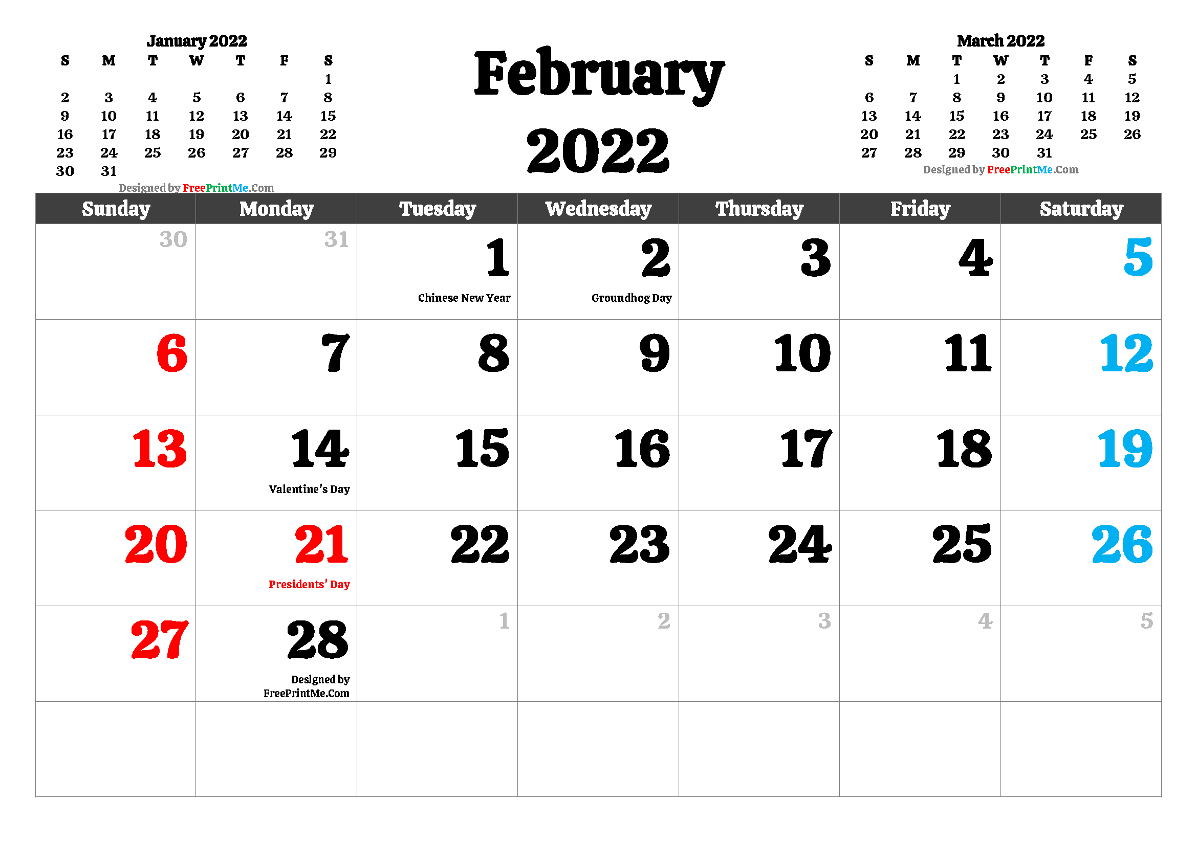 Pick Las Vegas Calendar February 2022