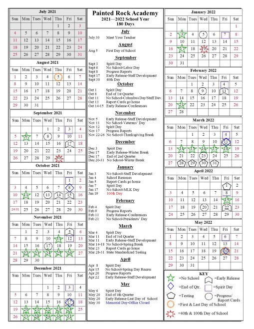 Pick March 2022 School Calendar