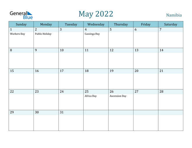 Pick May 2022 Calendar Australia