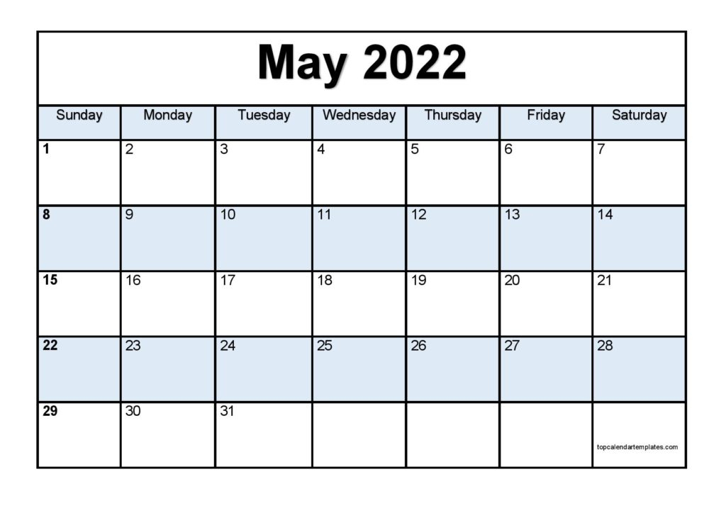 Pick May 2022 Calendar Images