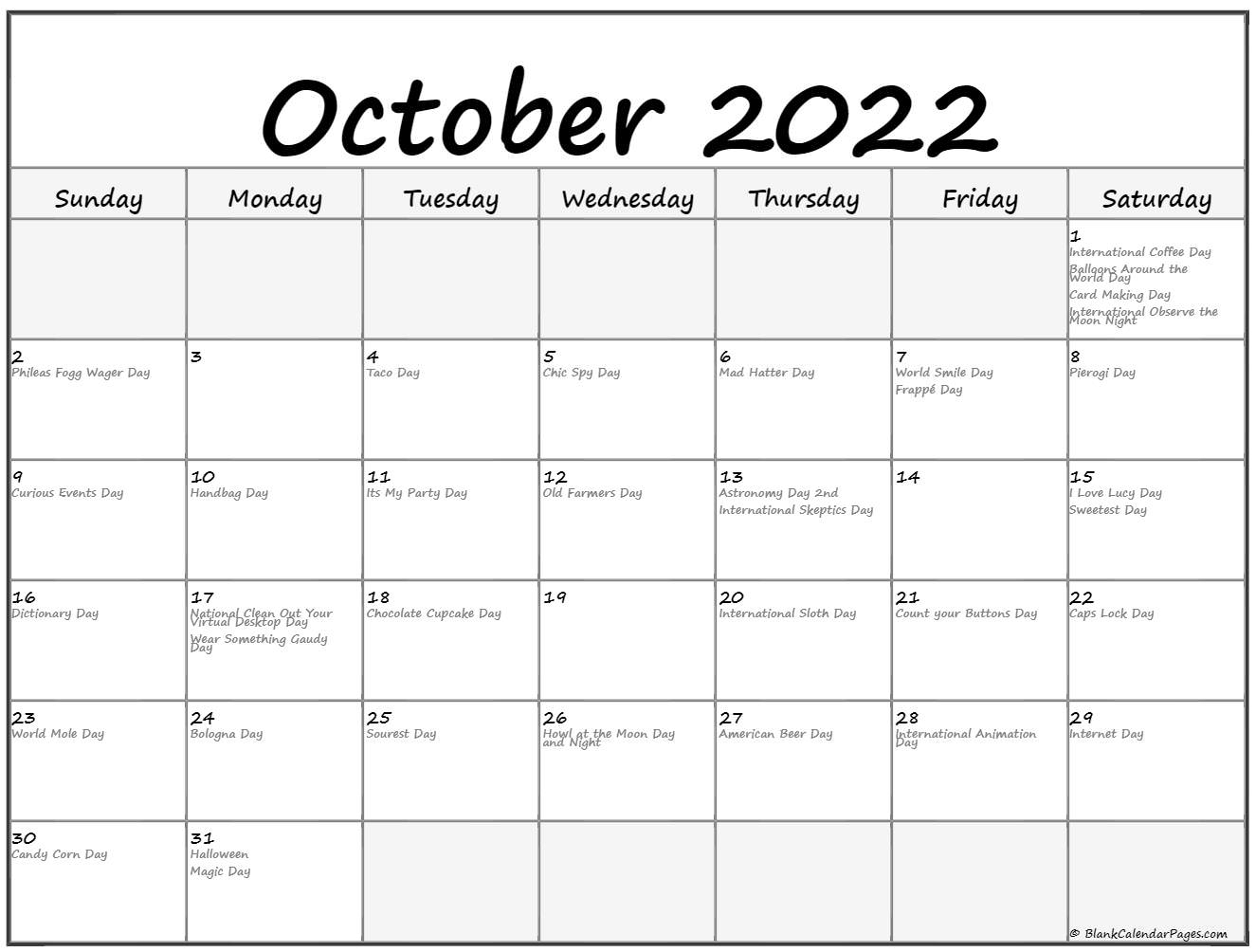 Pick National Day Calendar April 2022