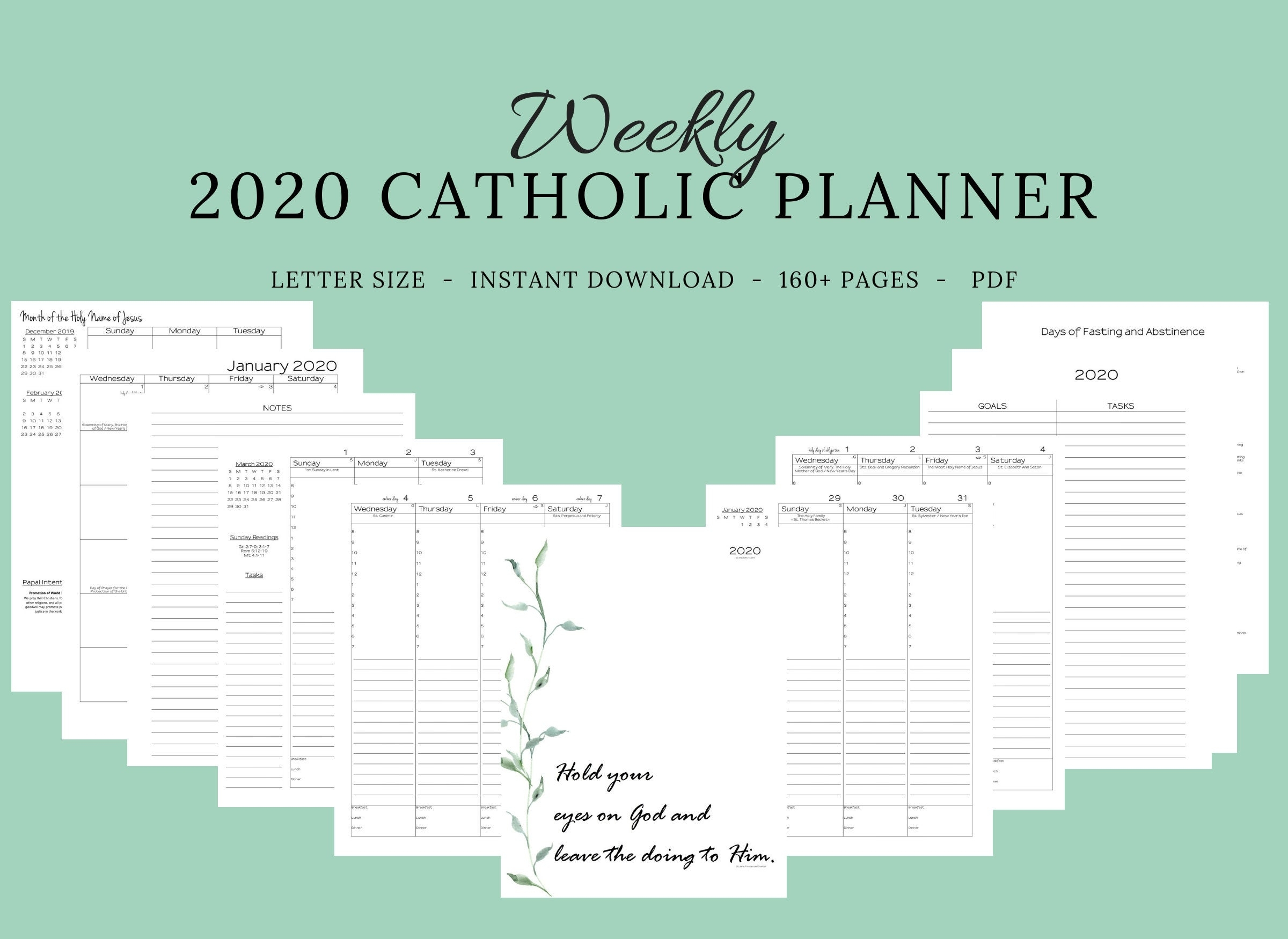 Pick Printable Catholic Liturgical Calendar