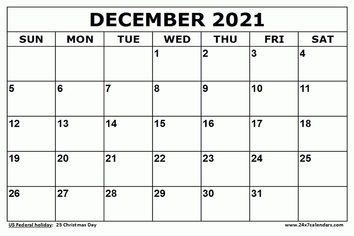 Take 2022 Calendar With December 2021