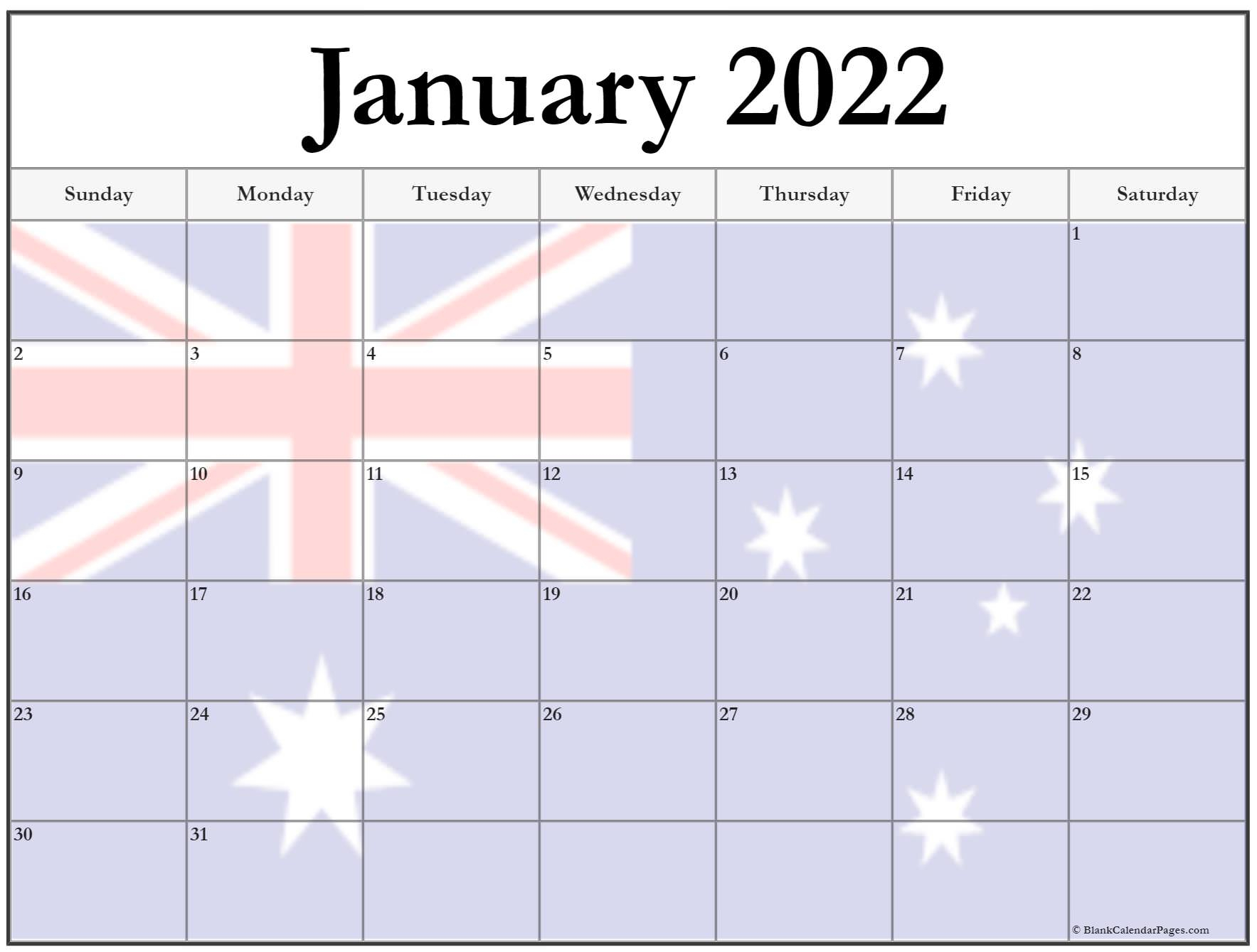 Take 2022 January Calendar Images