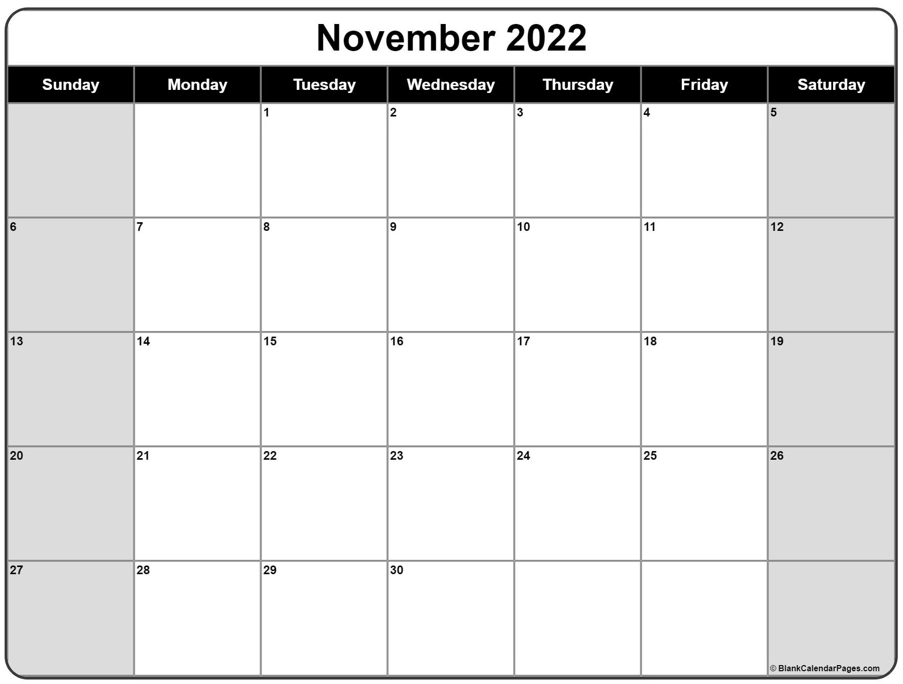 Take 365 Calendar November 2022