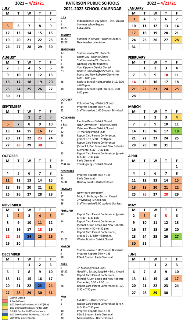 Take April 2022 Calendar With School Holidays