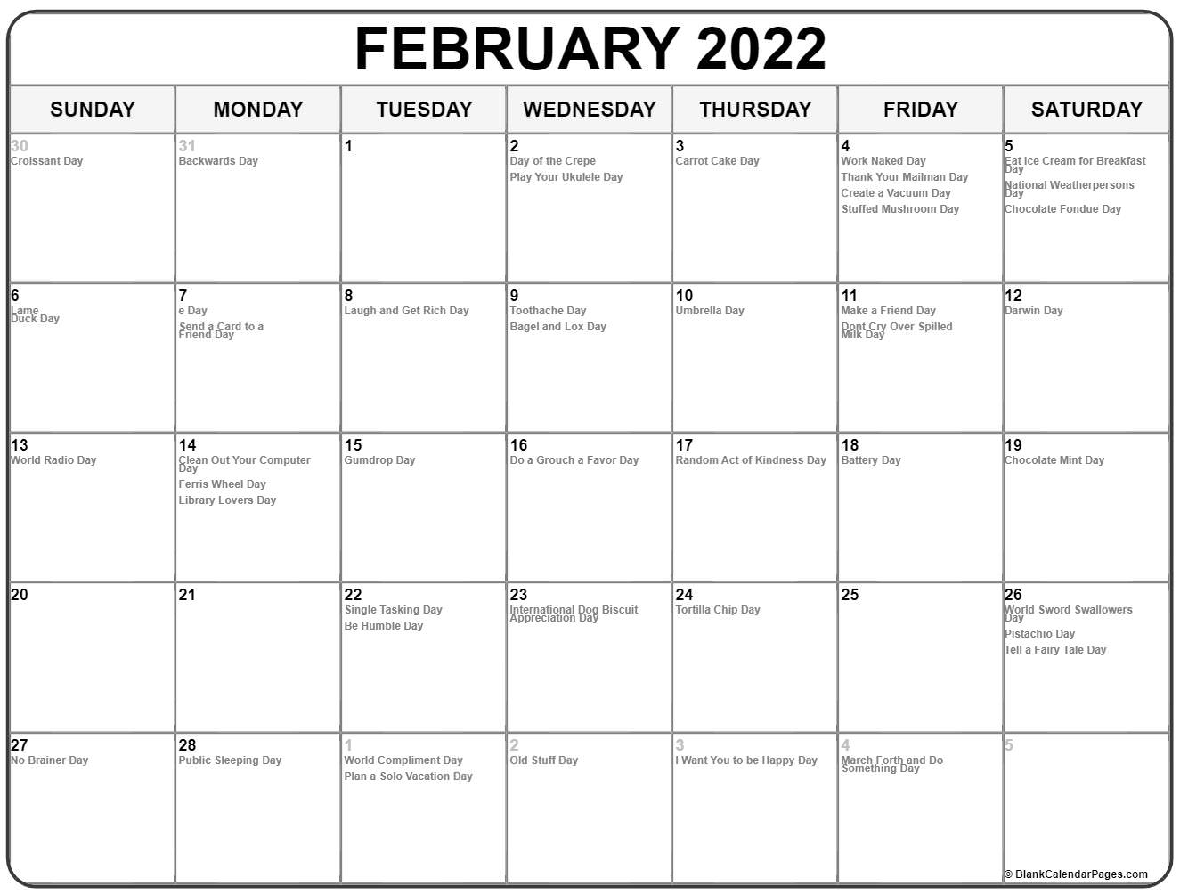 Take Calendar 2022 February Malaysia