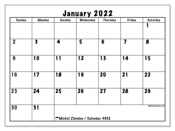 Take Calendar 2022 January Mahina