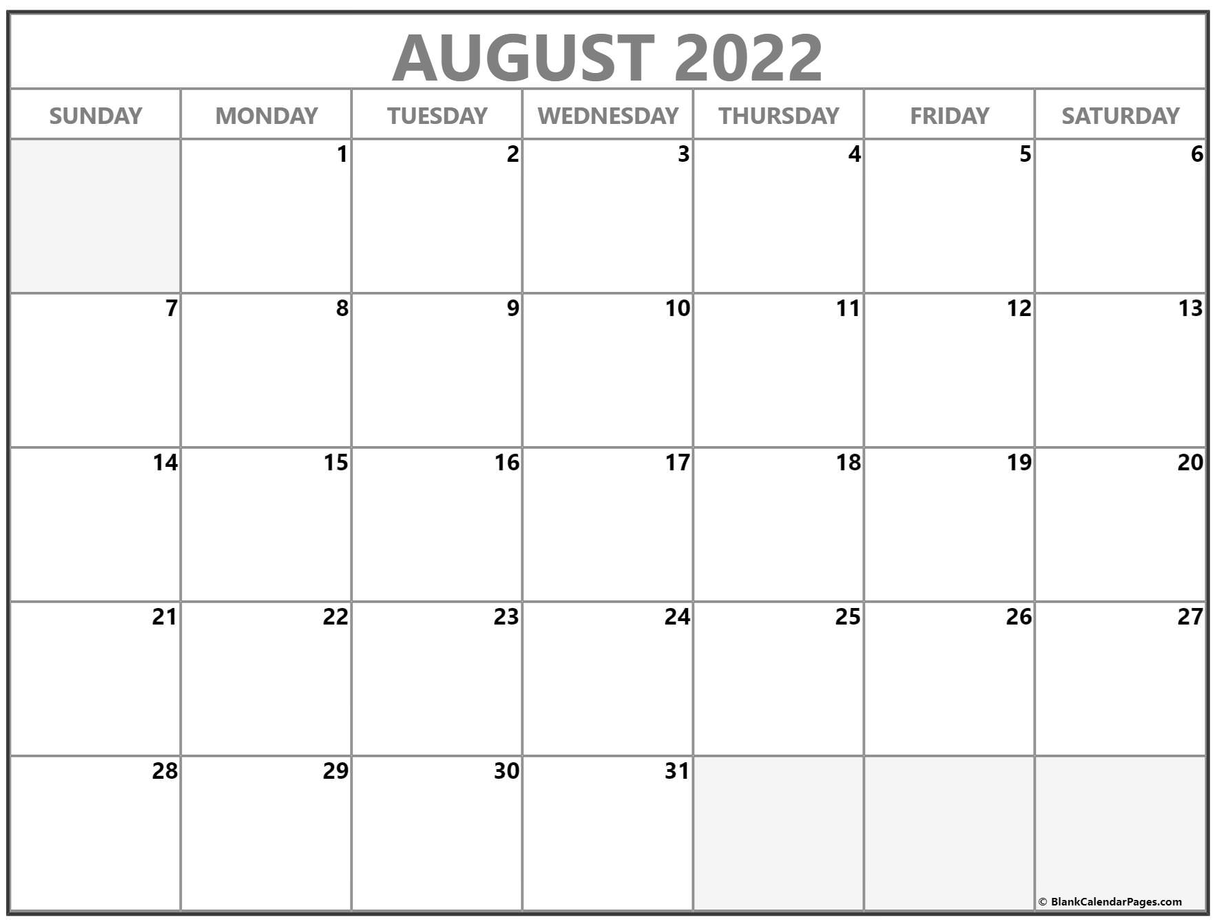 Take Calendar 2022 Luna August