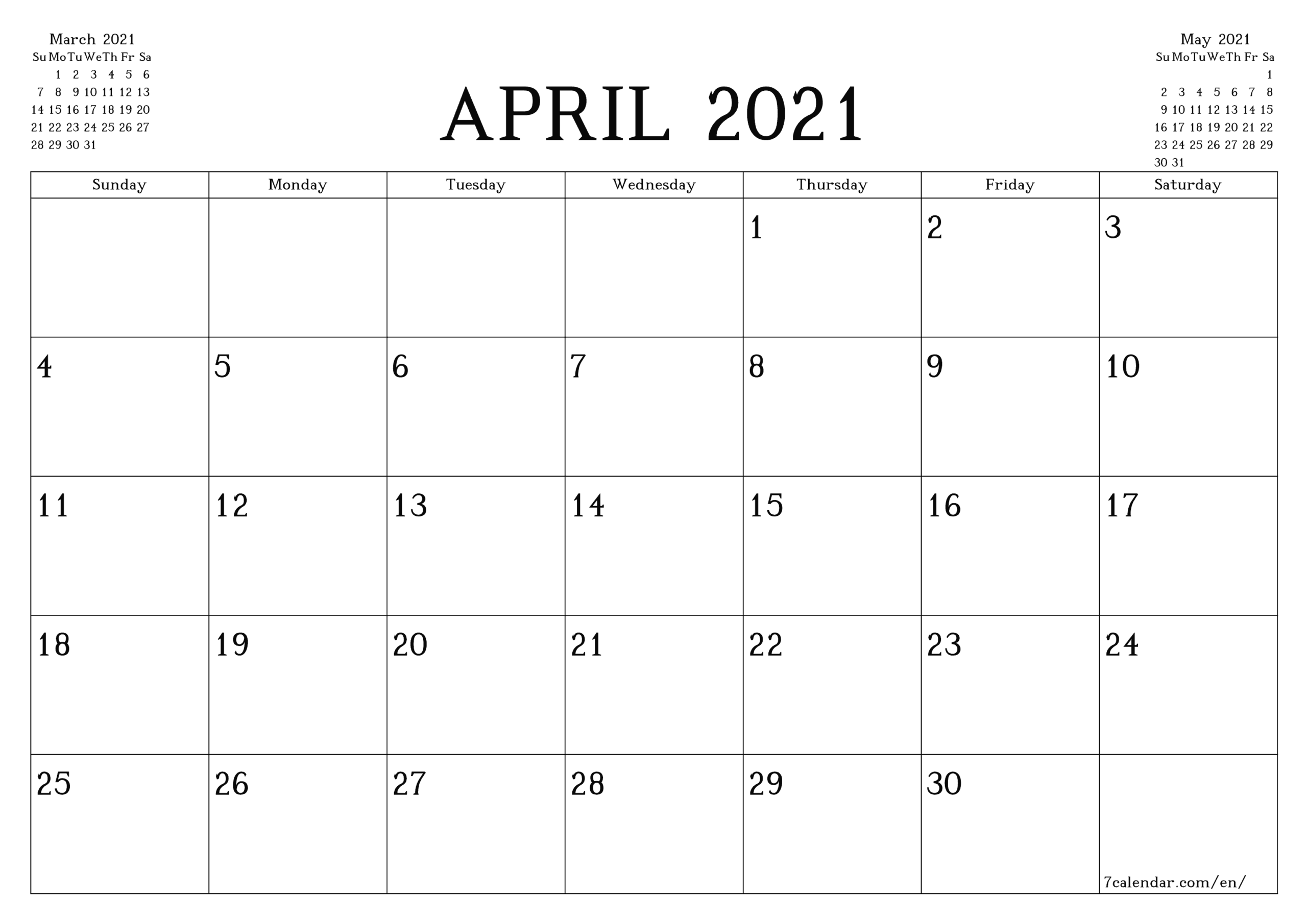 Take Calendar 2022 March April May