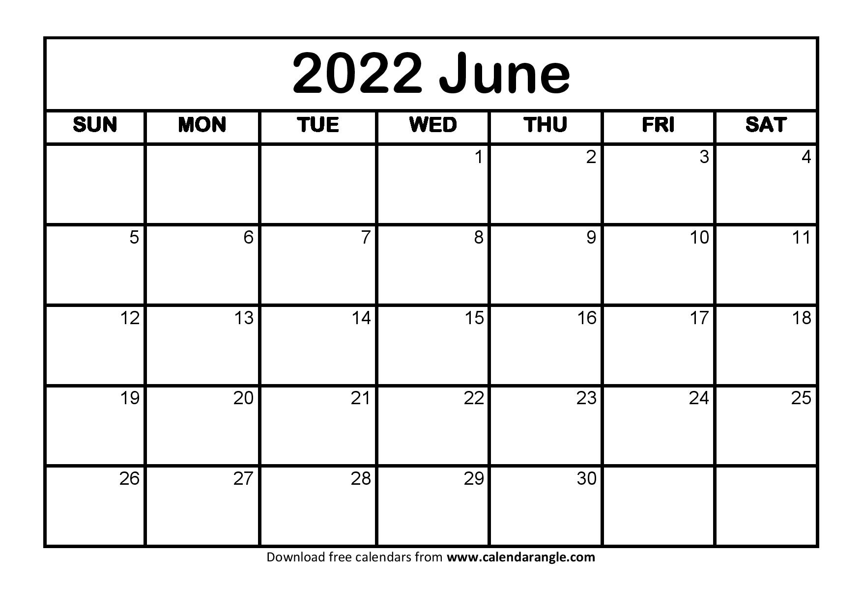 Take Calendar 2022 May June