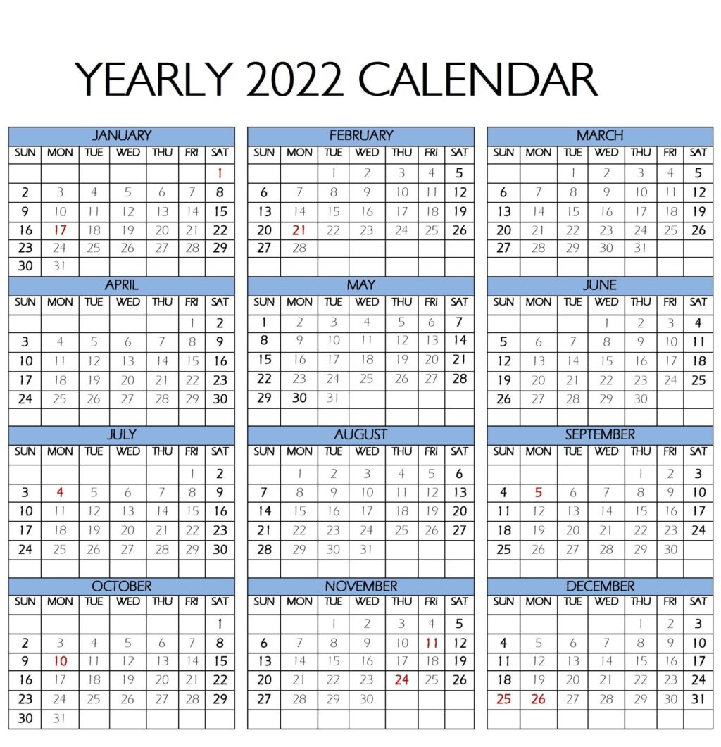 Take Calendar Dates May 2022