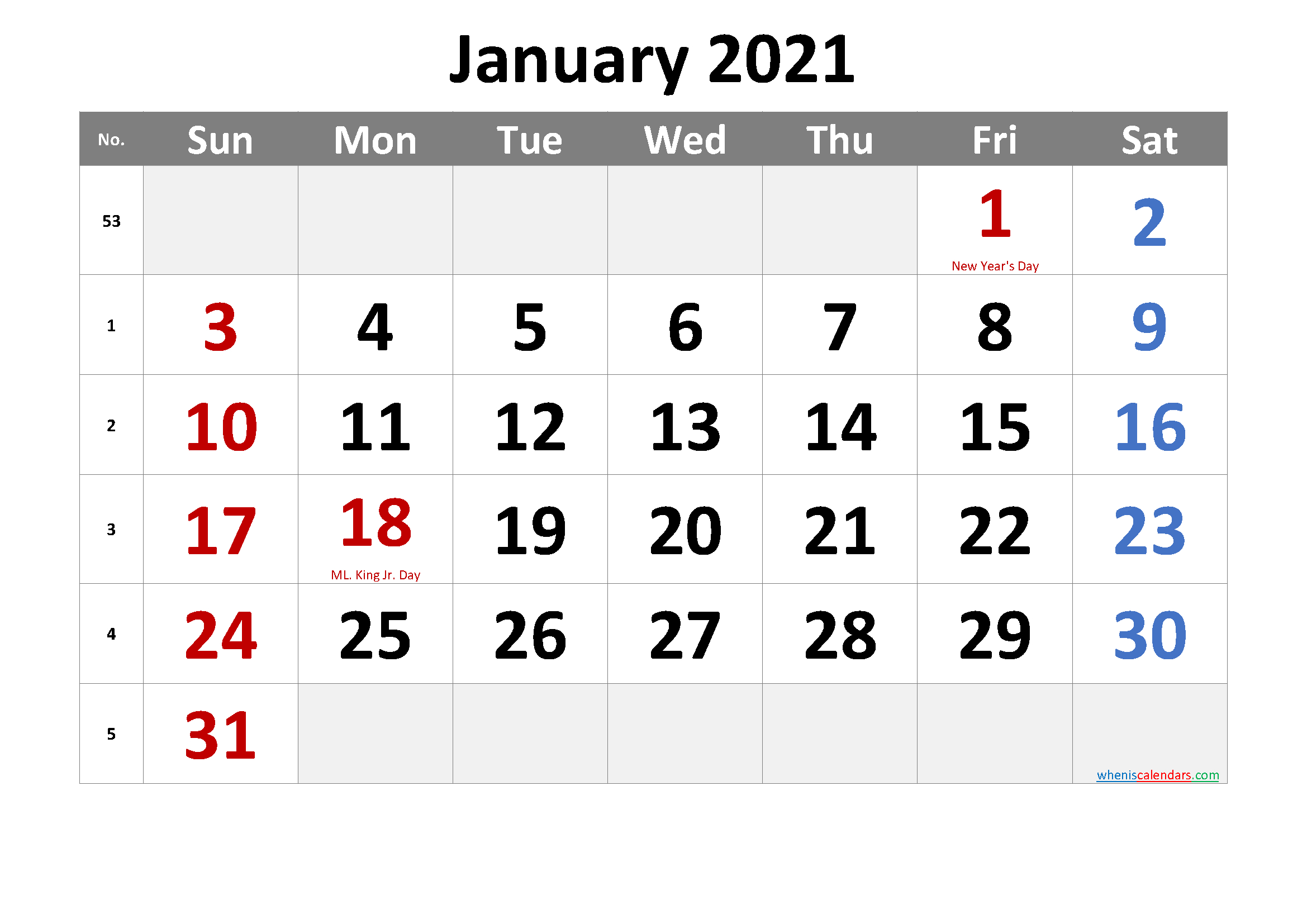 Take Calendar December 2021 January 2022