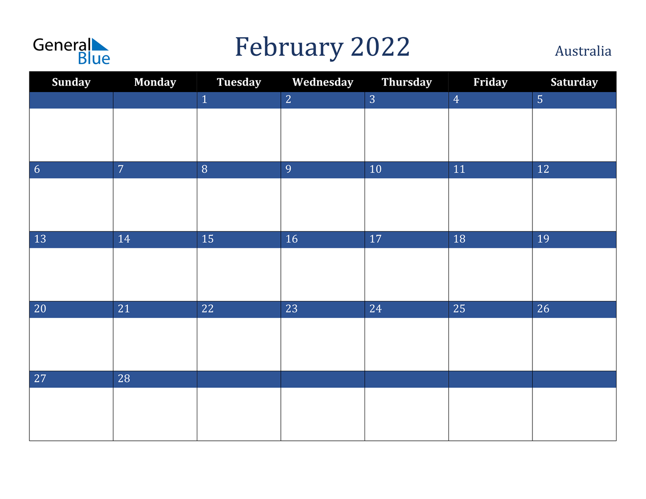 Take Calendar February 2022 Printable