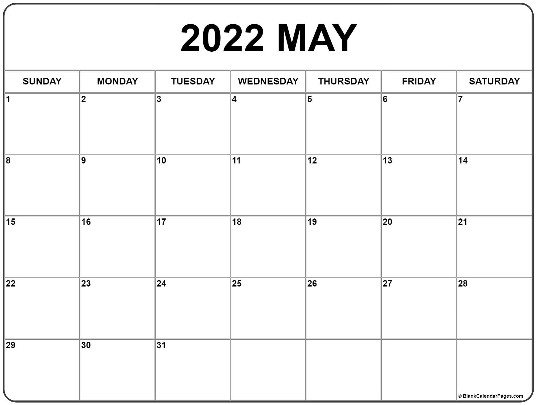 Take Calendar May 2022 Canada