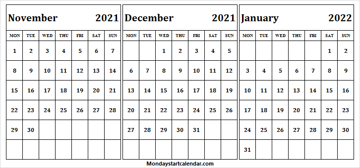 Take Calendar November 2021 To June 2022