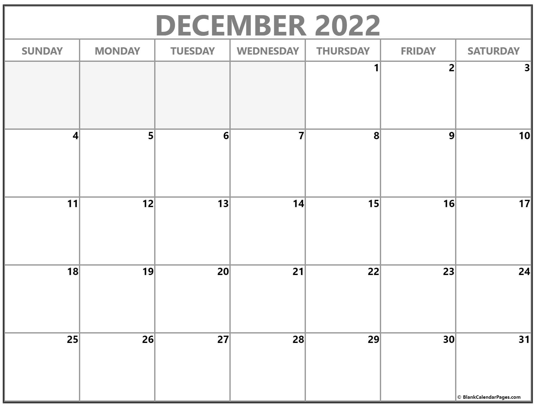 Take Calendar Of December 2022