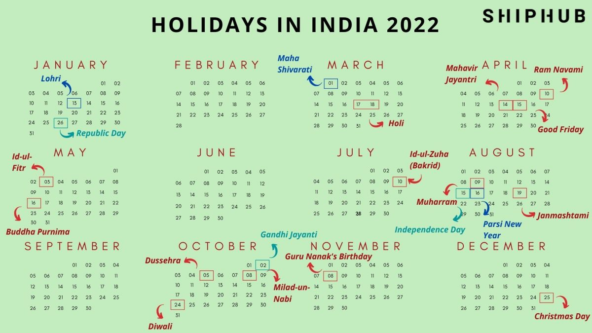 February 2022 Calendar With Holidays In India Best Calendar Example