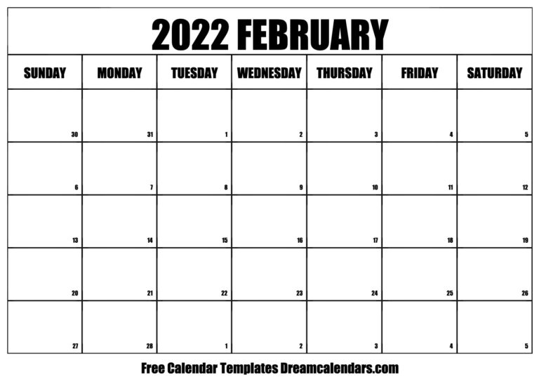Take February 26 2022 Calendar