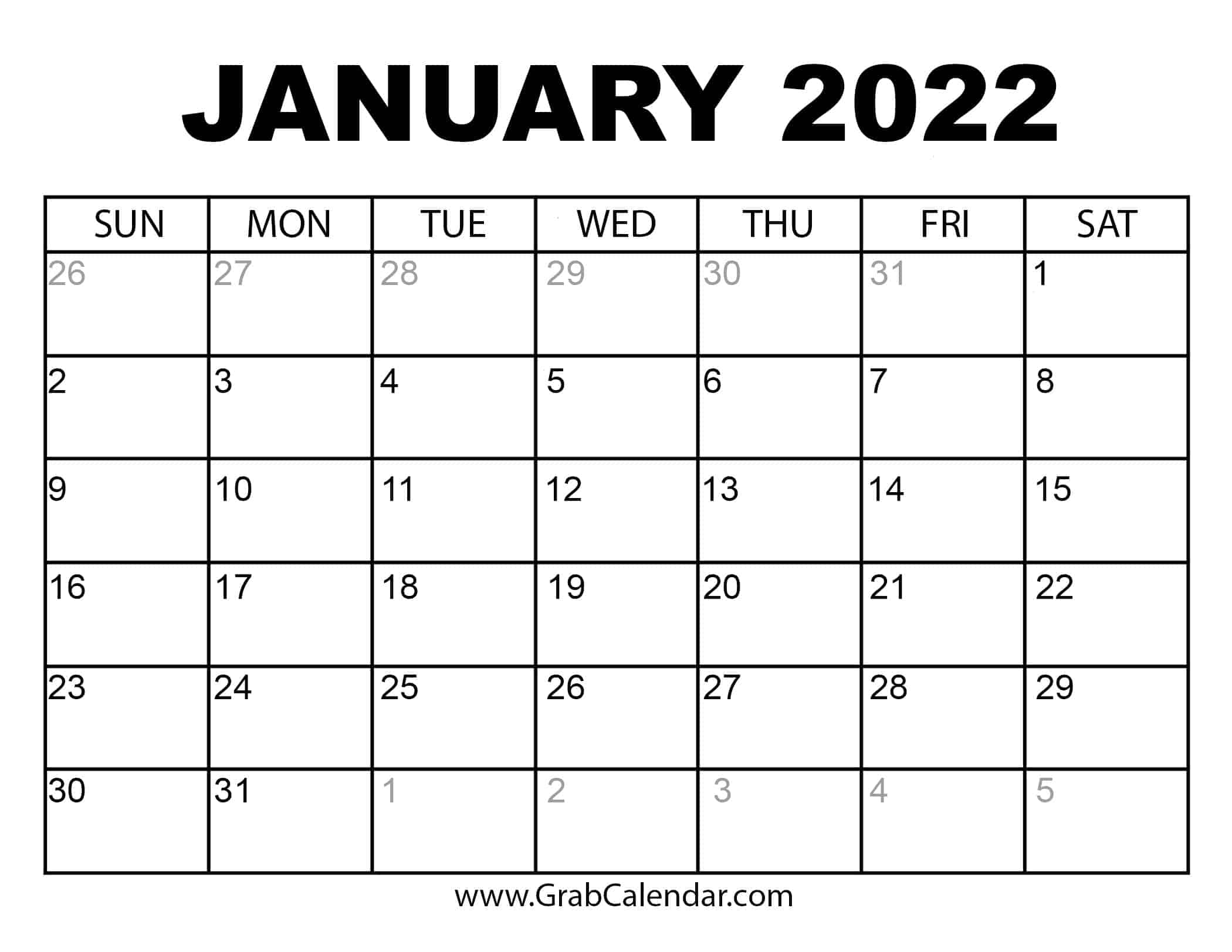 Take Hebrew Calendar January 2022