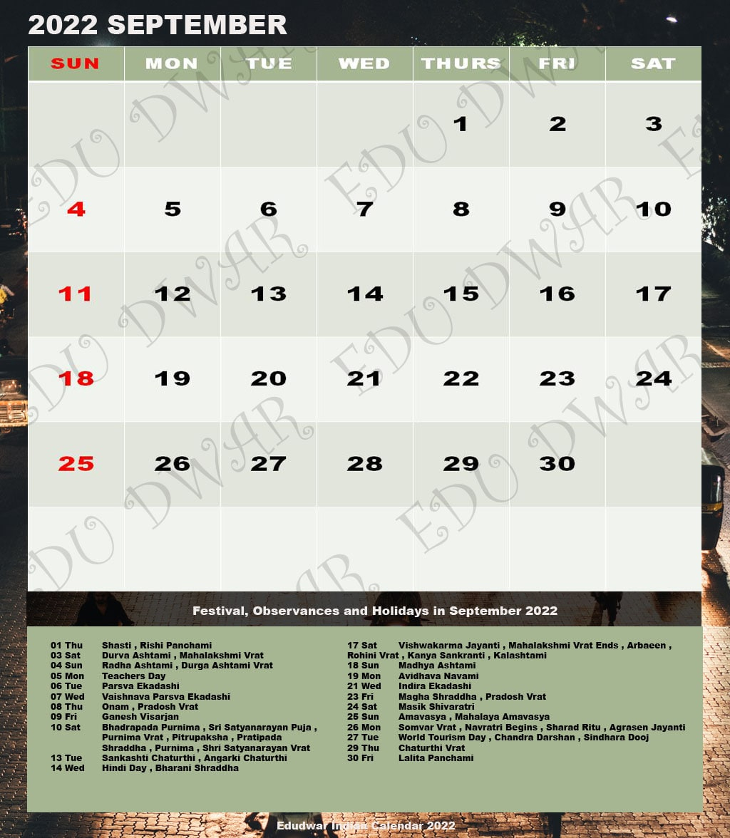Take Hindu Calendar 2022 December
