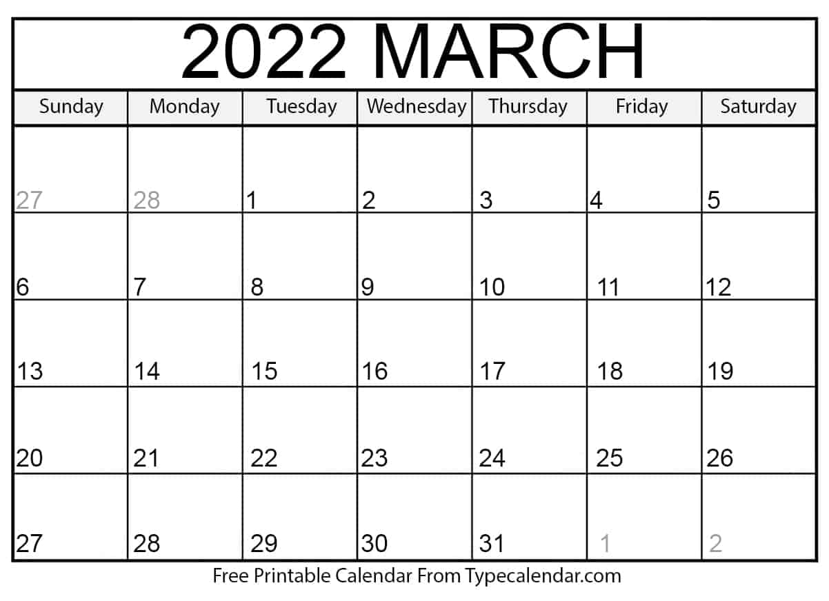 Take Islamic Calendar 2022 March