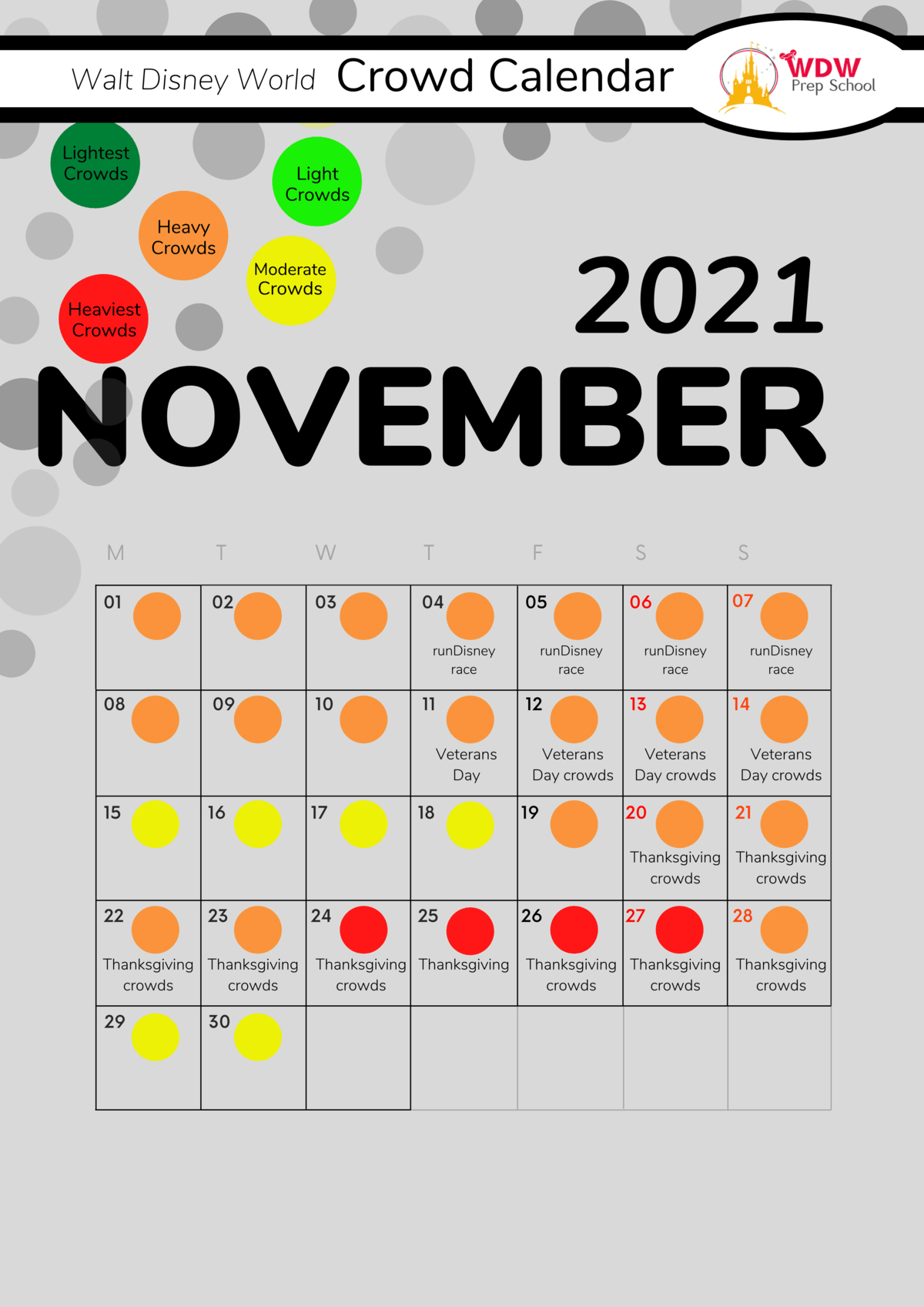 Take January 2022 Crowd Calendar Disney World