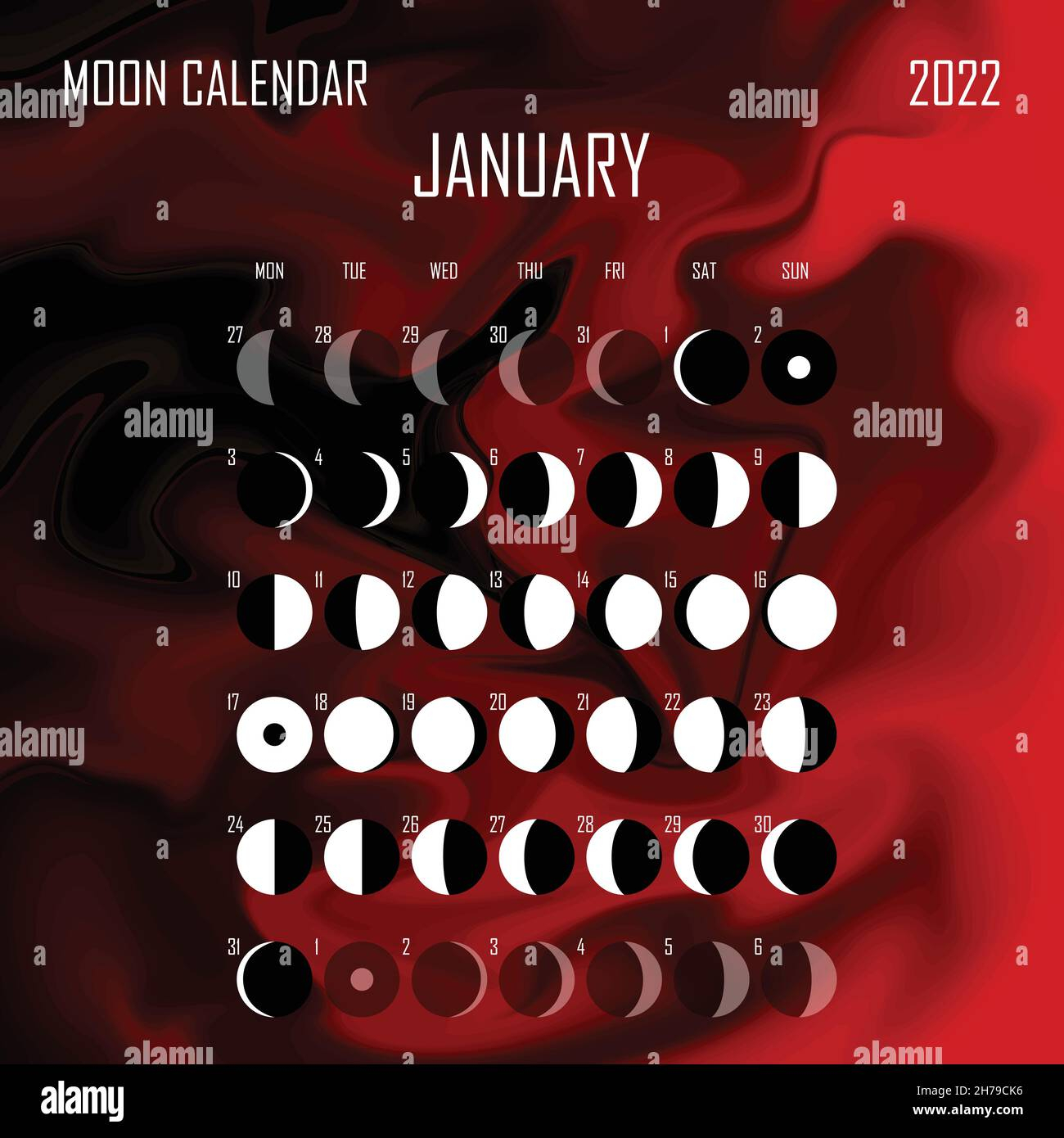 Take Lunar Calendar 2022 January