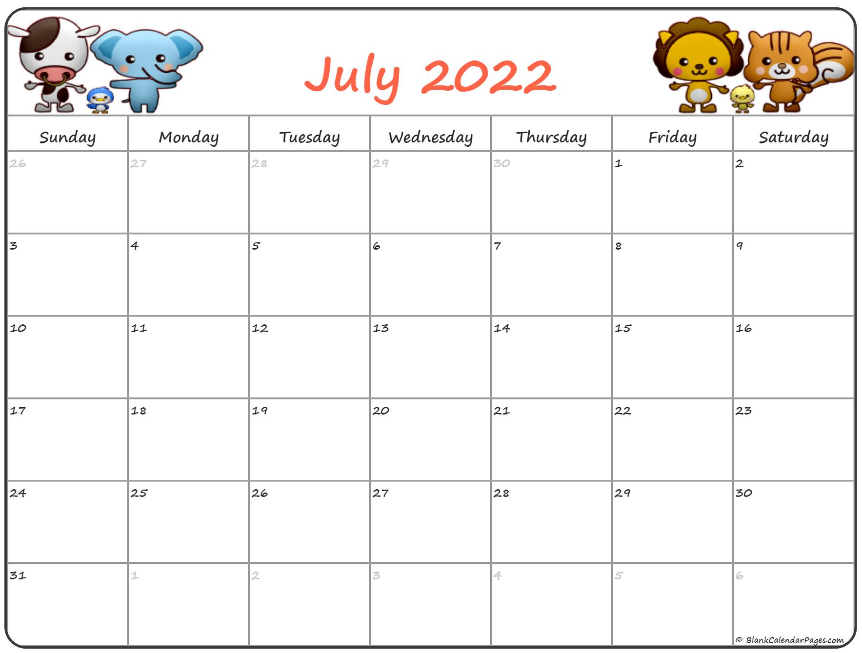 Take Lunar Calendar July 2022