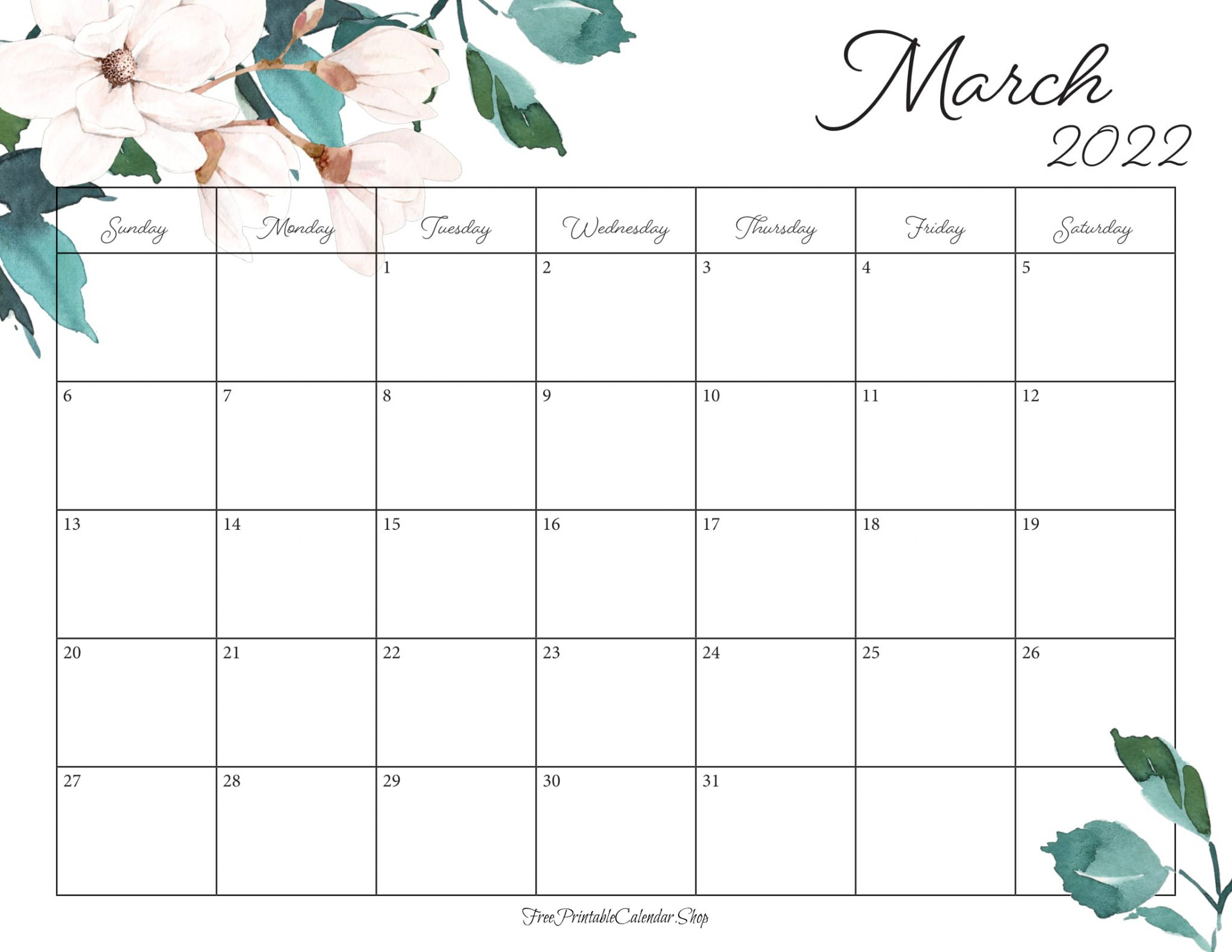 Take March 1 2022 Calendar