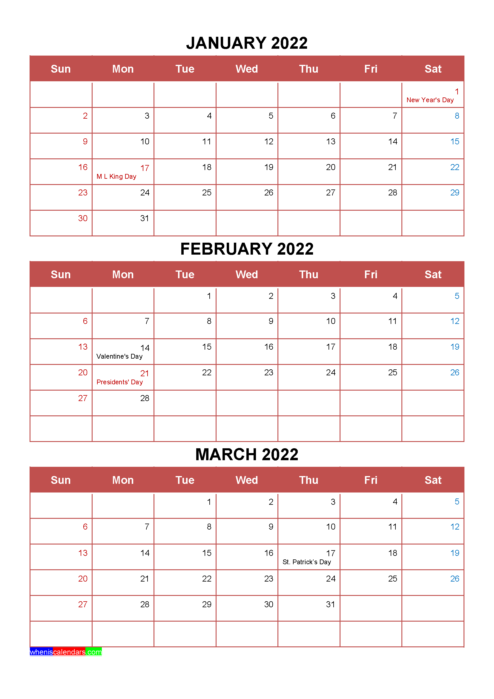 Take March 2022 Crowd Calendar