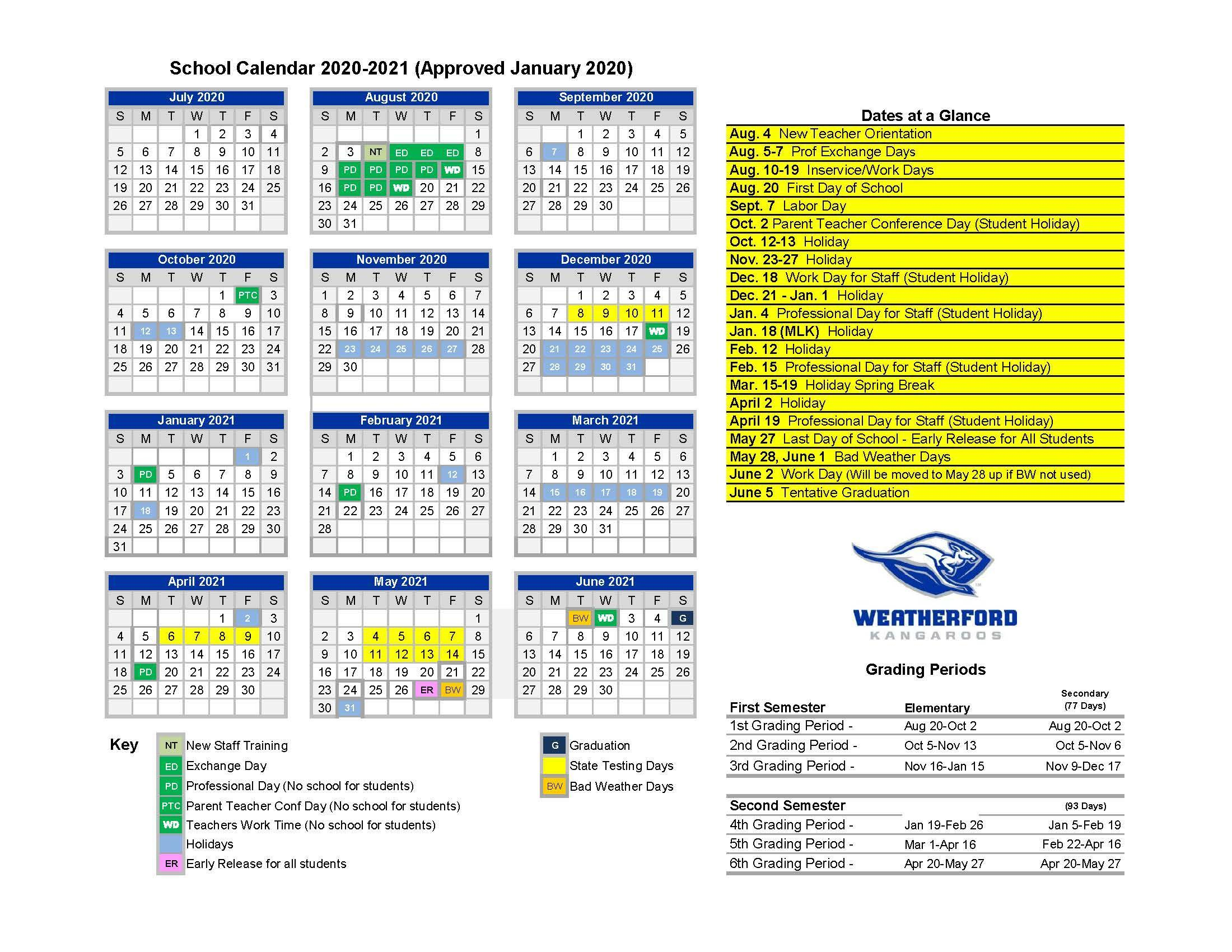 Take March 2022 School Calendar