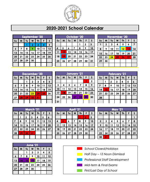 Take March 2022 School Calendar