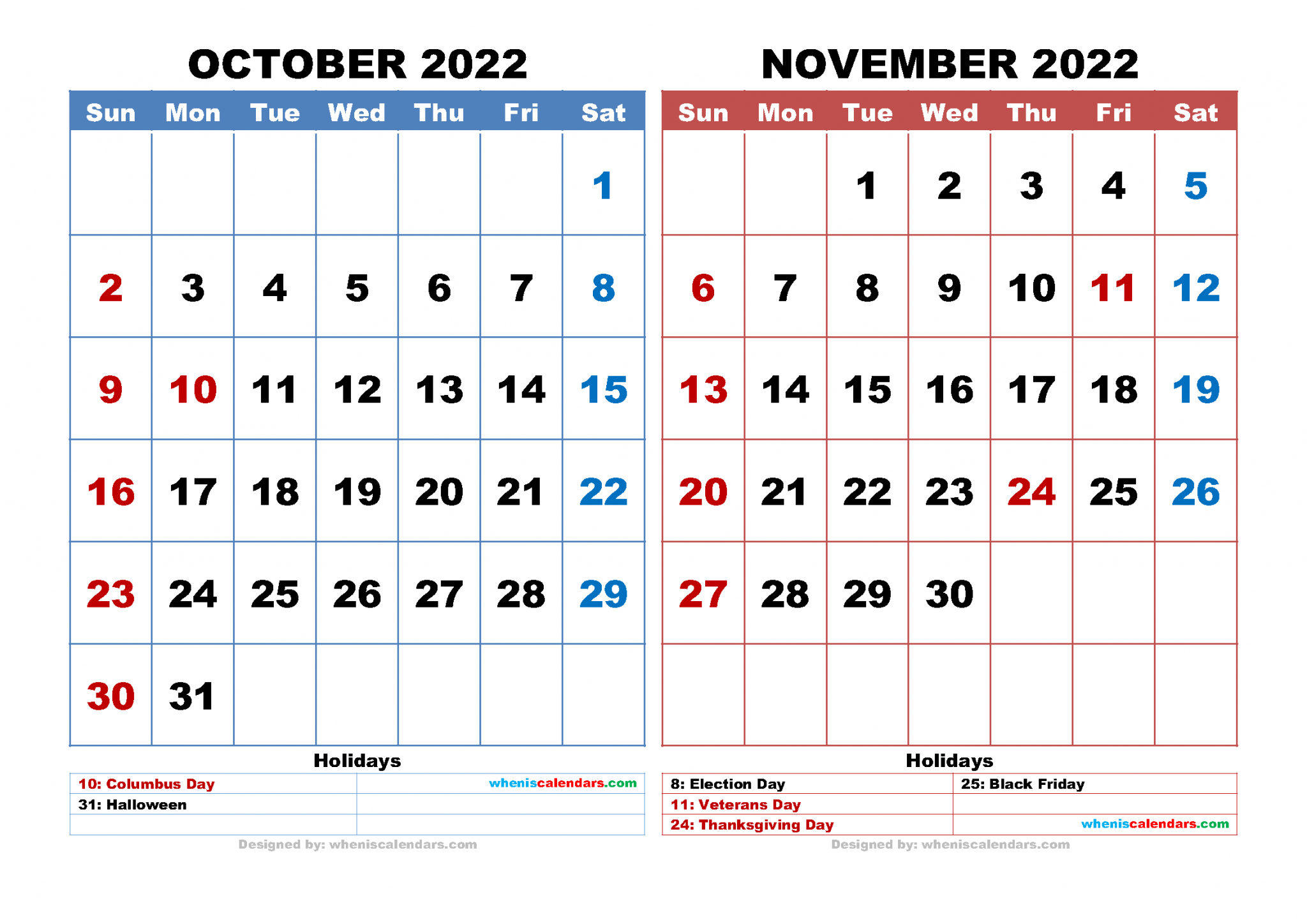 Take November 2022 Calendar Pdf