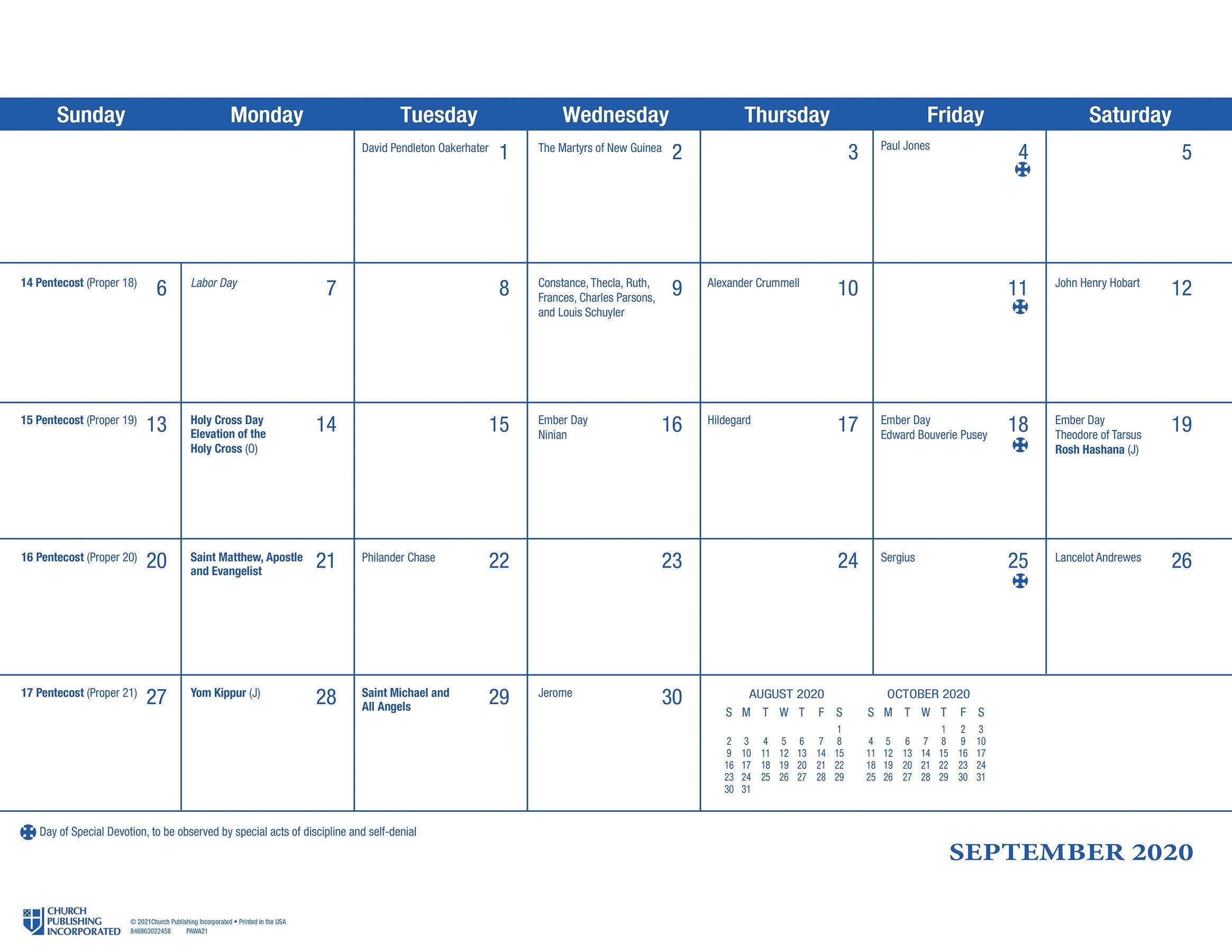 Take Printable Catholic Liturgical Calendar