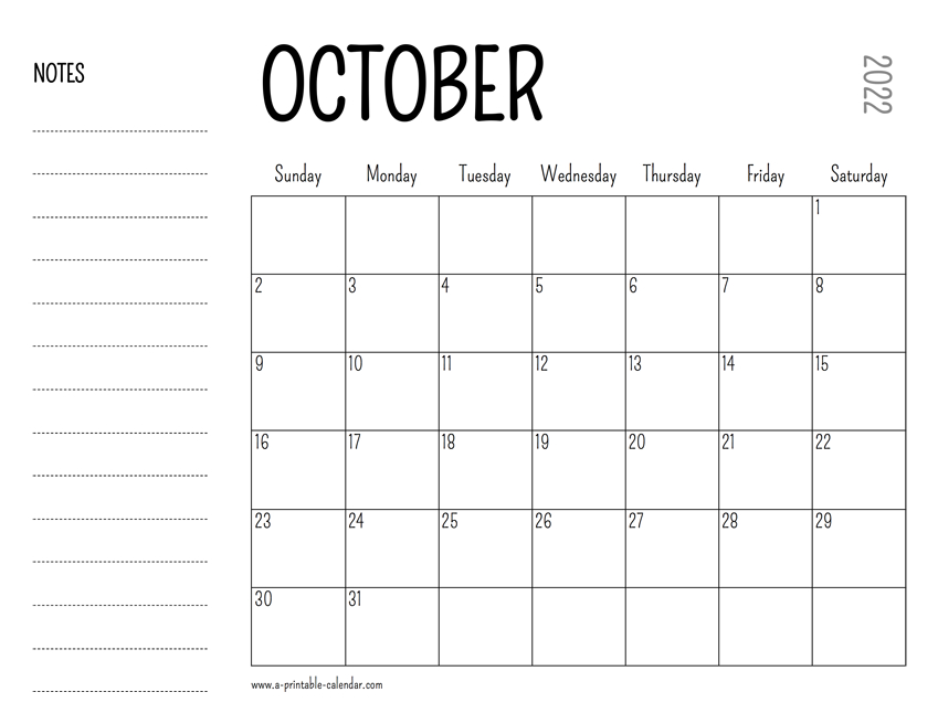Take Rajasthan Calendar October 2022