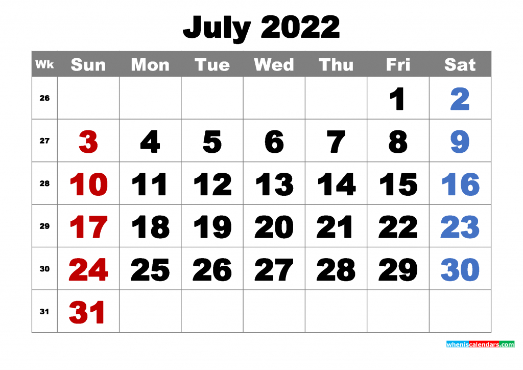 Collect Calendar 2022 June And July